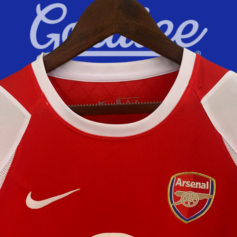 Camiseta Arsenal 02/04 (Manga Larga Retro)