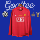 Camiseta Manchester United 07/08 (Manga Larga Retro)
