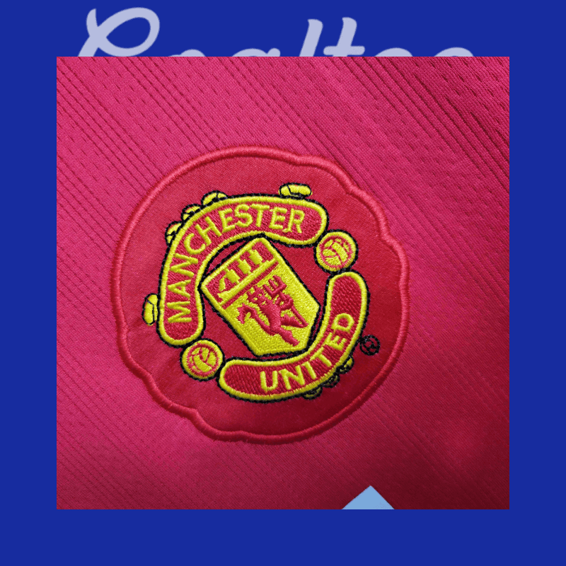 Camiseta Manchester United 07/08 (Manga Larga Retro)